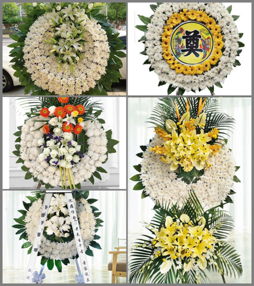 广东广州市花都区梯面镇联丰村花圈速递
